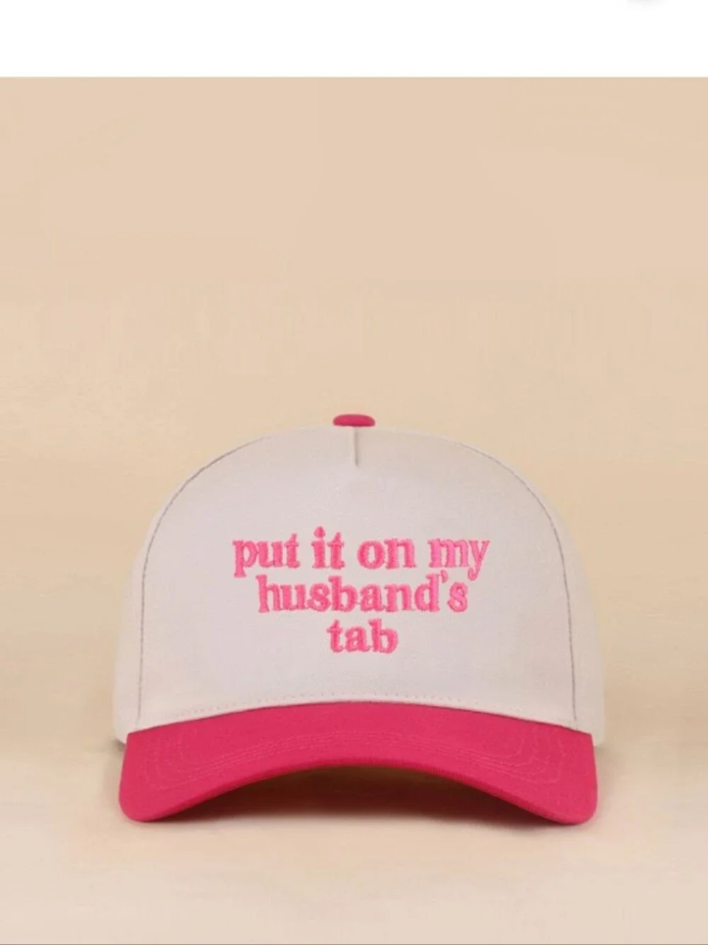 Put It On My Husband's Tab Baseball Hat